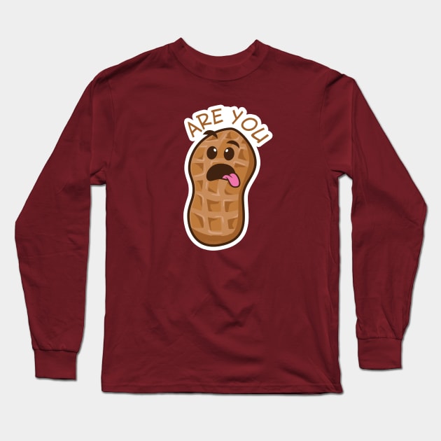 ARE YOU NUTS?! Long Sleeve T-Shirt by janlangpoako